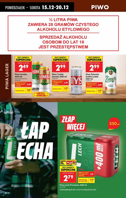 Biedronka - gazetka promocyjna Od poniedziałku od poniedziałku 15.12 do niedzieli 21.12 - strona 50