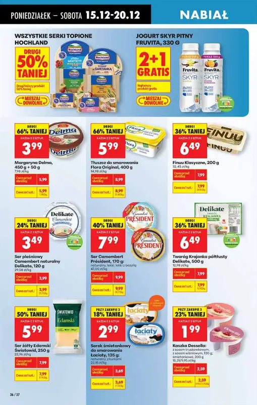 Biedronka - gazetka promocyjna Od poniedziałku, Z ladą tradycyjną od poniedziałku 15.12 do niedzieli 21.12 - strona 36