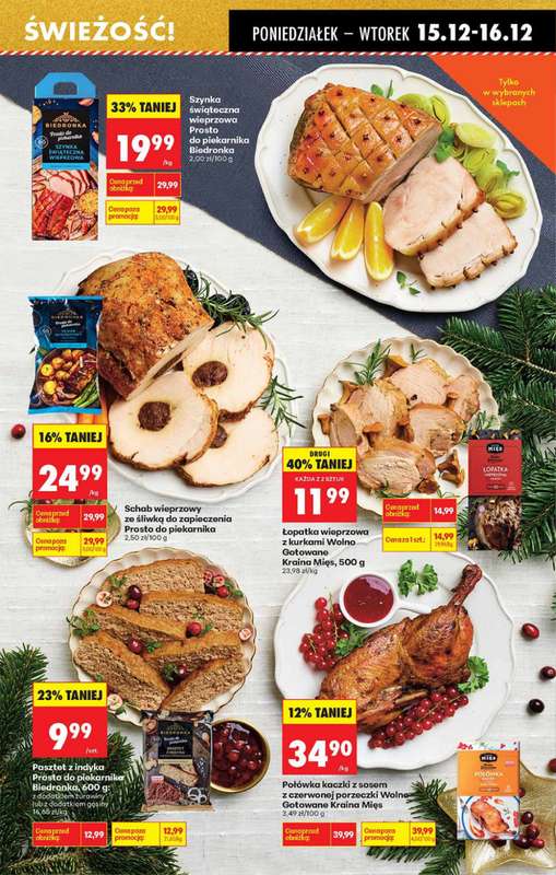 Biedronka - gazetka promocyjna Od poniedziałku, Z ladą tradycyjną od poniedziałku 15.12 do niedzieli 21.12 - strona 29