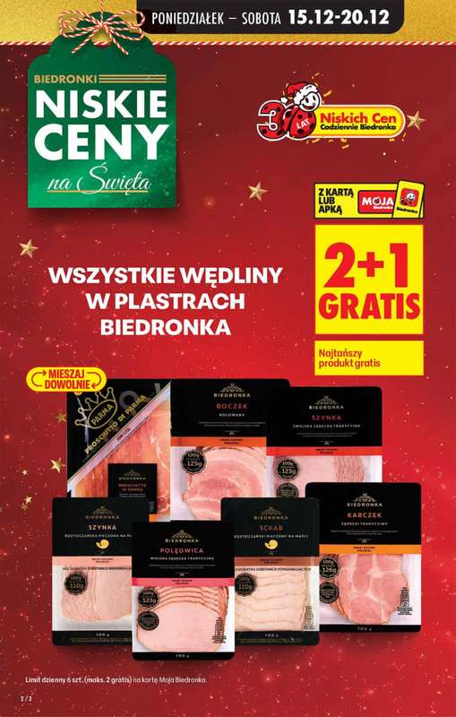 Biedronka - gazetka promocyjna Od poniedziałku, Z ladą tradycyjną od poniedziałku 15.12 do niedzieli 21.12 - strona 2