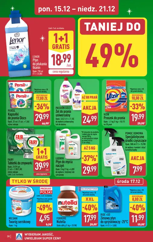 Aldi - gazetka promocyjna Pełny katalog! od poniedziałku 15.12 do niedzieli 21.12 - strona 30