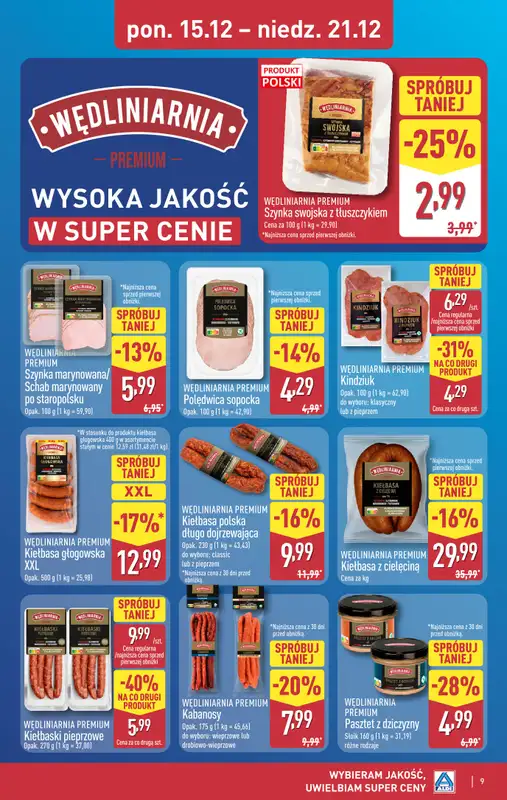 Aldi - gazetka promocyjna Pełny katalog! od poniedziałku 15.12 do niedzieli 21.12 - strona 9