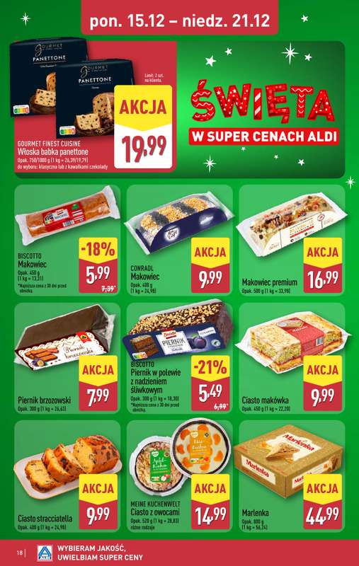 Aldi - gazetka promocyjna Pełny katalog! od poniedziałku 15.12 do niedzieli 21.12 - strona 18