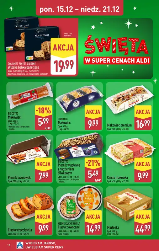 Aldi - gazetka promocyjna Pełny katalog! od poniedziałku 15.12 do niedzieli 21.12 - strona 18