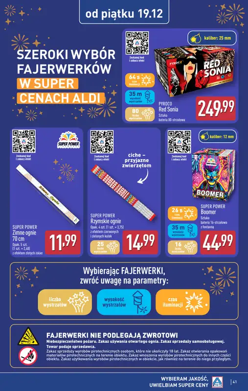Aldi - gazetka promocyjna Pełny katalog! od poniedziałku 15.12 do niedzieli 21.12 - strona 41