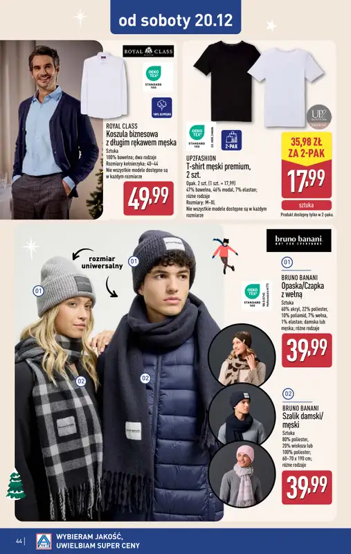 Aldi - gazetka promocyjna Pełny katalog! od poniedziałku 15.12 do niedzieli 21.12 - strona 44