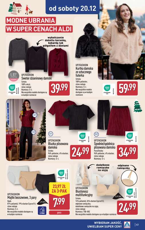 Aldi - gazetka promocyjna Pełny katalog! od poniedziałku 15.12 do niedzieli 21.12 - strona 43