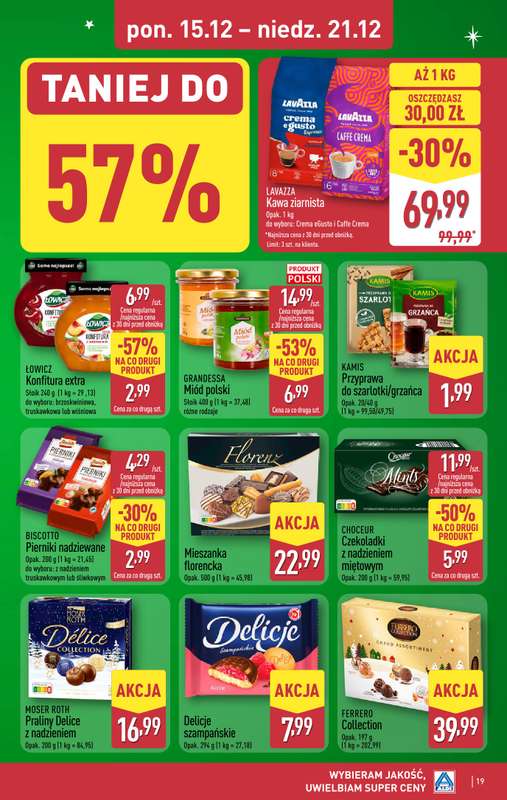 Aldi - gazetka promocyjna Pełny katalog! od poniedziałku 15.12 do niedzieli 21.12 - strona 19