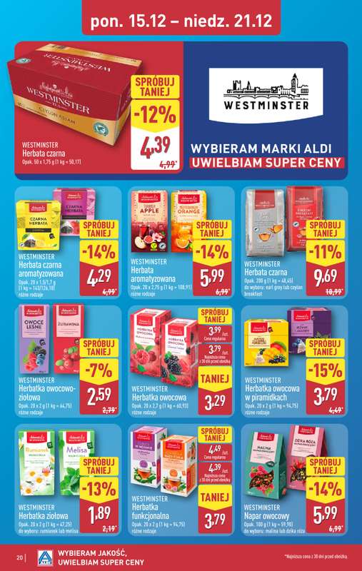 Aldi - gazetka promocyjna Pełny katalog! od poniedziałku 15.12 do niedzieli 21.12 - strona 20
