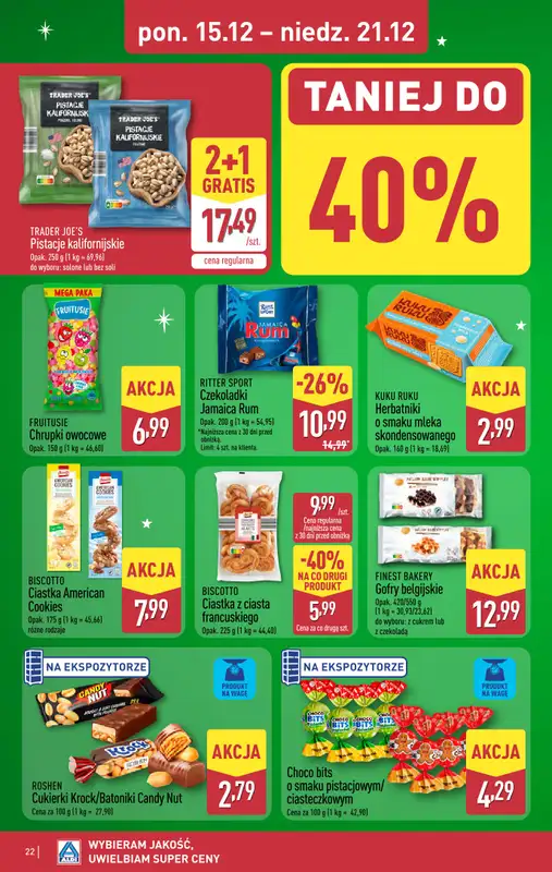 Aldi - gazetka promocyjna Pełny katalog! od poniedziałku 15.12 do niedzieli 21.12 - strona 22