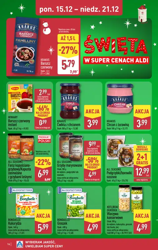 Aldi - gazetka promocyjna Pełny katalog! od poniedziałku 15.12 do niedzieli 21.12 - strona 16