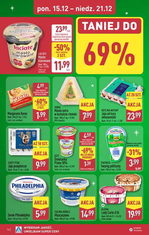 Aldi - gazetka promocyjna Pełny katalog! od poniedziałku 15.12 do niedzieli 21.12 - strona 14