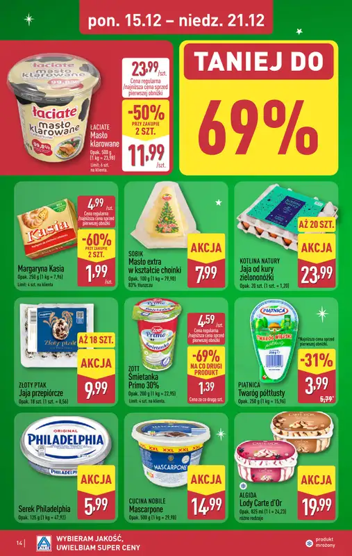 Aldi - gazetka promocyjna Pełny katalog! od poniedziałku 15.12 do niedzieli 21.12 - strona 14
