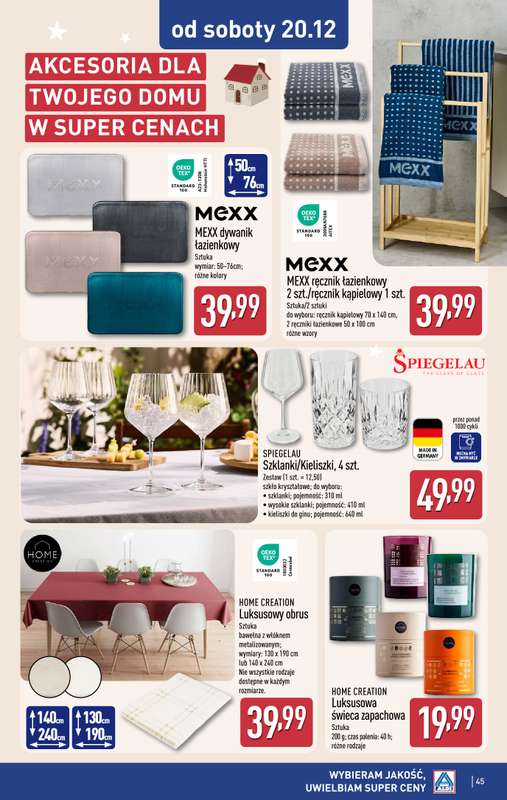 Aldi - gazetka promocyjna Pełny katalog! od poniedziałku 15.12 do niedzieli 21.12 - strona 45