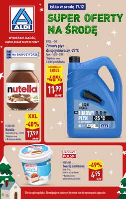 Aldi - gazetka promocyjna Super oferty na środę! od środy 17.12 do środy 17.12