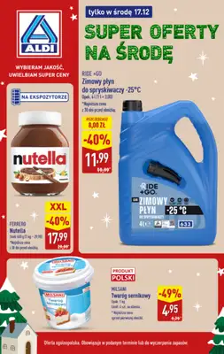 Aldi - gazetka promocyjna Super oferty na środę! od środy 17.12 do środy 17.12