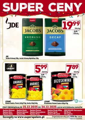 Społem - Blisko i Korzystnie - gazetka promocyjna Super ceny! od poniedziałku 15.12 do środy 24.12 - strona 4