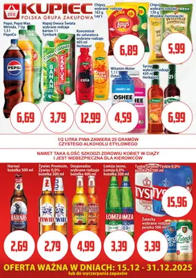 Kupiec - gazetka promocyjna Oferta plakatowa od poniedziałku 15.12 do środy 31.12 - strona 4