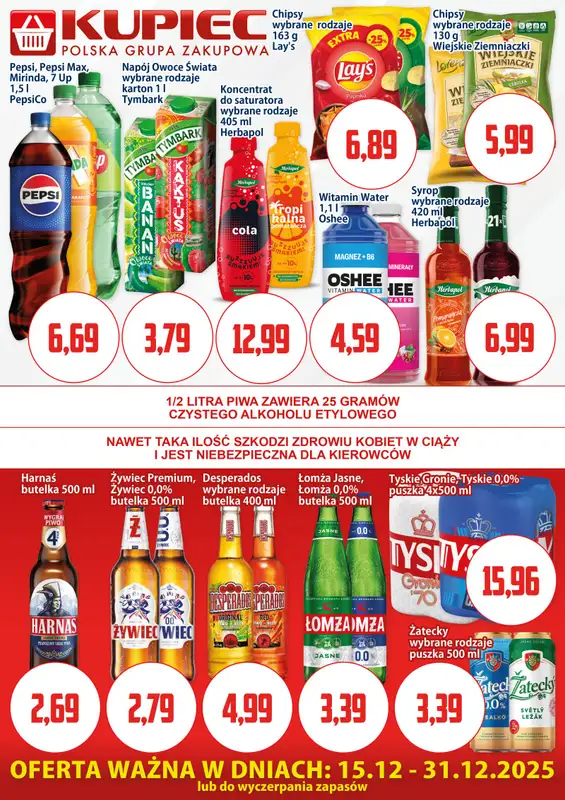Kupiec - gazetka promocyjna Oferta plakatowa od poniedziałku 15.12 do środy 31.12 - strona 4