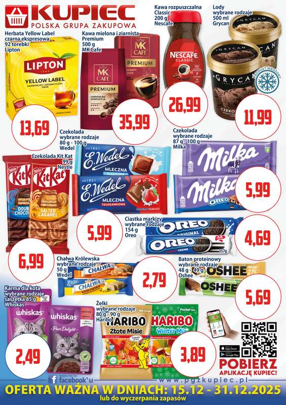 Kupiec - gazetka promocyjna Oferta plakatowa od poniedziałku 15.12 do środy 31.12 - strona 3