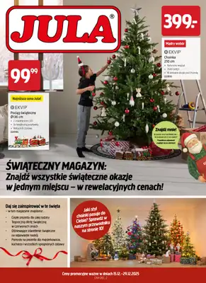 Jula - gazetka promocyjna Gazetka od poniedziałku 15.12 do poniedziałku 29.12
