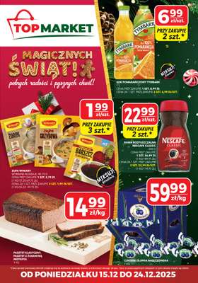 Top Market - gazetka promocyjna Gazetka od poniedziałku 15.12 do środy 24.12