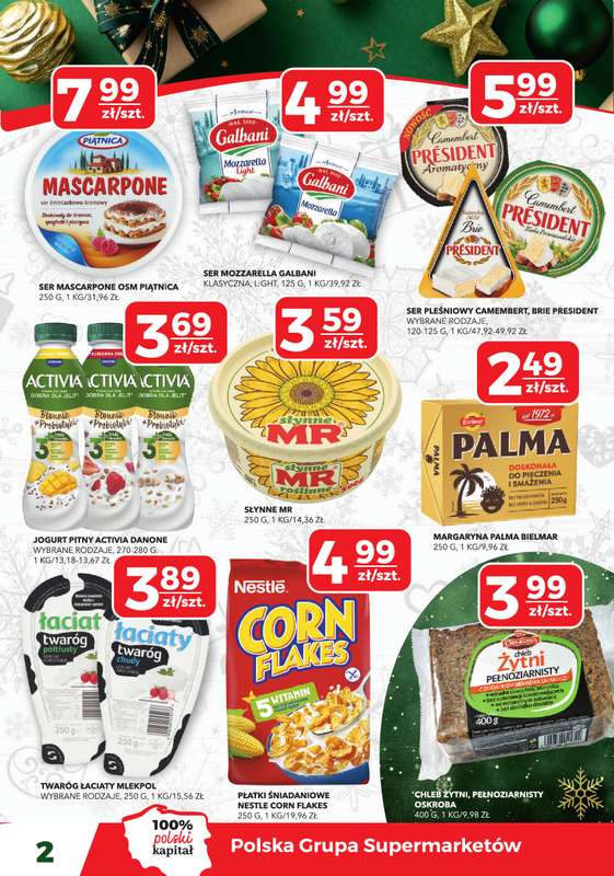 Top Market - gazetka promocyjna Gazetka od poniedziałku 15.12 do środy 24.12 - strona 2