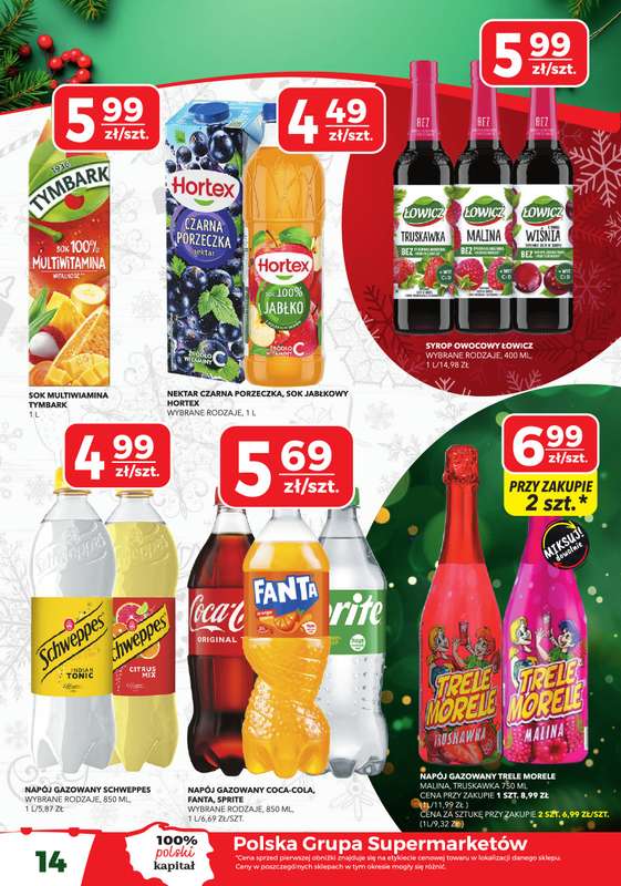 Top Market - gazetka promocyjna Gazetka od poniedziałku 15.12 do środy 24.12 - strona 14