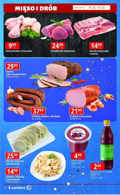 Leclerc - gazetka promocyjna Oferta Lublin Zana | Świąteczne smaki w dobrej cenie od poniedziałku 15.12 do środy 17.12 - strona 2