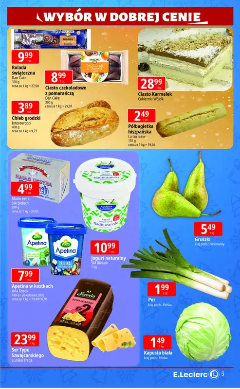 Leclerc - gazetka promocyjna Oferta Lublin Zana | Świąteczne smaki w dobrej cenie od poniedziałku 15.12 do środy 17.12 - strona 3