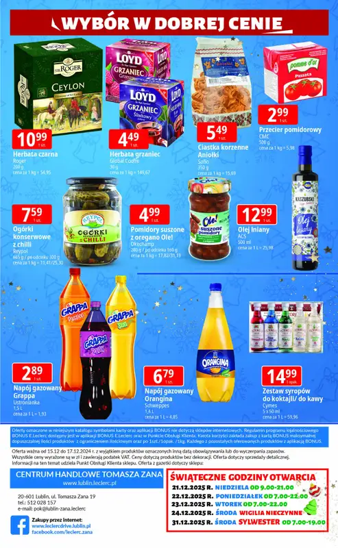 Leclerc - gazetka promocyjna Oferta Lublin Zana | Świąteczne smaki w dobrej cenie od poniedziałku 15.12 do środy 17.12 - strona 4