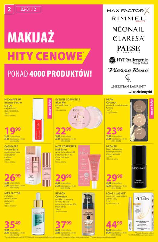 Hebe - gazetka promocyjna Gazetka od poniedziałku 15.12 do środy 31.12 - strona 2