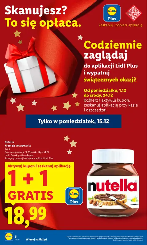 Lidl - gazetka promocyjna Oferta od poniedziałku od poniedziałku 15.12 do środy 17.12 - strona 6