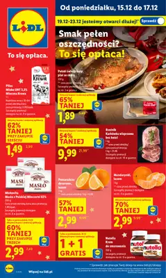 Lidl - gazetka promocyjna Oferta od poniedziałku od poniedziałku 15.12 do środy 17.12