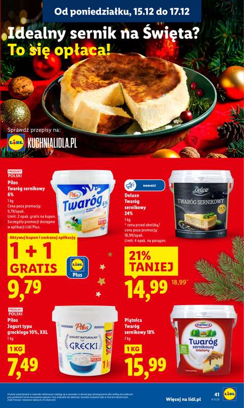 Lidl - gazetka promocyjna Oferta od poniedziałku od poniedziałku 15.12 do środy 17.12 - strona 43