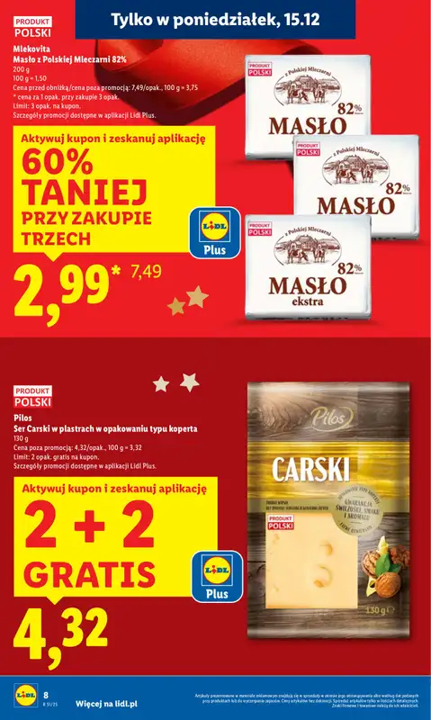 Lidl - gazetka promocyjna Oferta od poniedziałku od poniedziałku 15.12 do środy 17.12 - strona 8