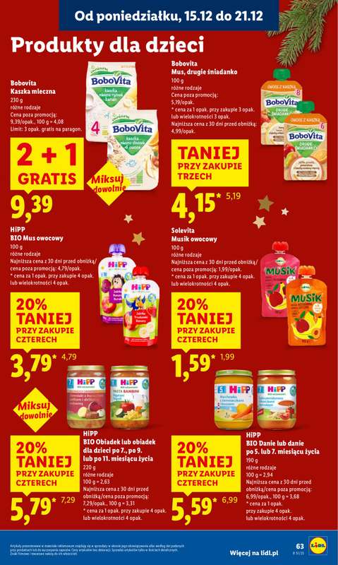 Lidl - gazetka promocyjna Oferta od poniedziałku od poniedziałku 15.12 do środy 17.12 - strona 65