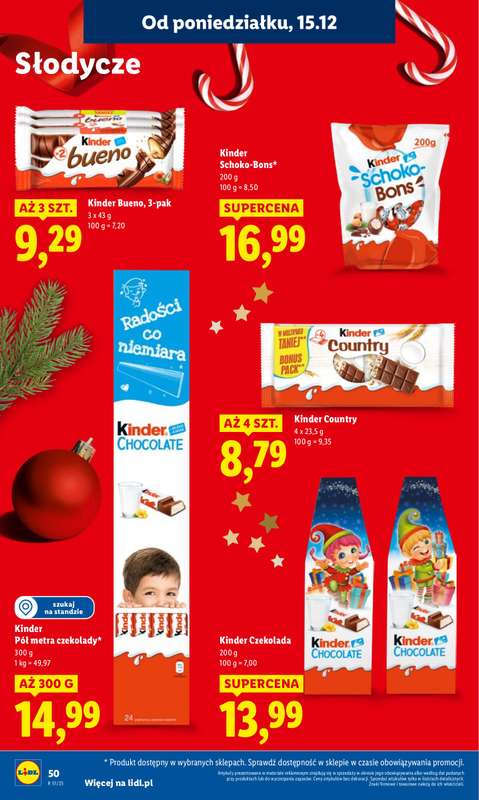 Lidl - gazetka promocyjna Oferta od poniedziałku od poniedziałku 15.12 do środy 17.12 - strona 52