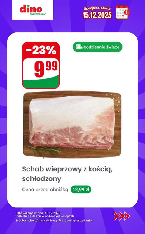 Dino - gazetka promocyjna Specjalna oferta na 15.12.2025 - promocje spoza gazetki od poniedziałku 15.12 do poniedziałku 15.12 - strona 4