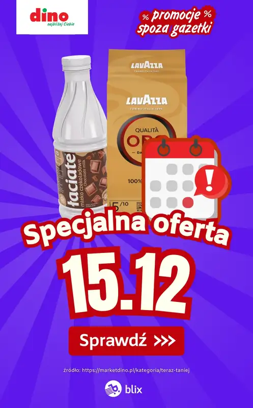 Dino - gazetka promocyjna Specjalna oferta na 15.12.2025 - promocje spoza gazetki  