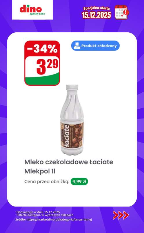 Dino - gazetka promocyjna Specjalna oferta na 15.12.2025 - promocje spoza gazetki od poniedziałku 15.12 do poniedziałku 15.12 - strona 10