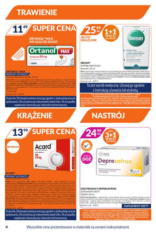 DOZ.PL - gazetka promocyjna Więcej za mniej! od poniedziałku 15.12 do niedzieli 04.01 - strona 4