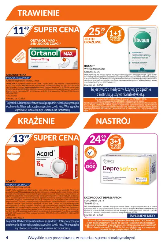 DOZ.PL - gazetka promocyjna Więcej za mniej! od poniedziałku 15.12 do niedzieli 04.01 - strona 4