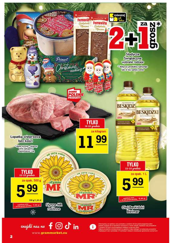 Gram Market - gazetka promocyjna Gazetka od środy 17.12 do wtorku 23.12 - strona 2