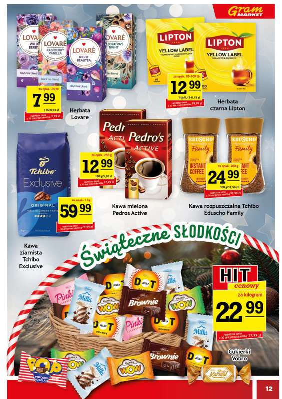 Gram Market - gazetka promocyjna Gazetka od środy 17.12 do wtorku 23.12 - strona 12