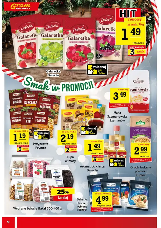 Gram Market - gazetka promocyjna Gazetka od środy 17.12 do wtorku 23.12 - strona 9
