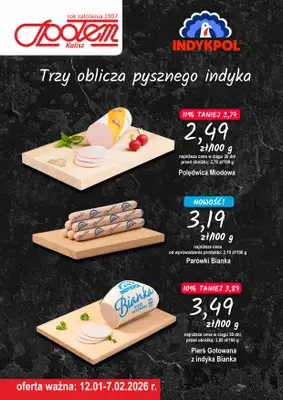 Społem - Blisko i Korzystnie - gazetka promocyjna Plakat promocyjny PSS Kalisz od poniedziałku 12.01 do soboty 07.02