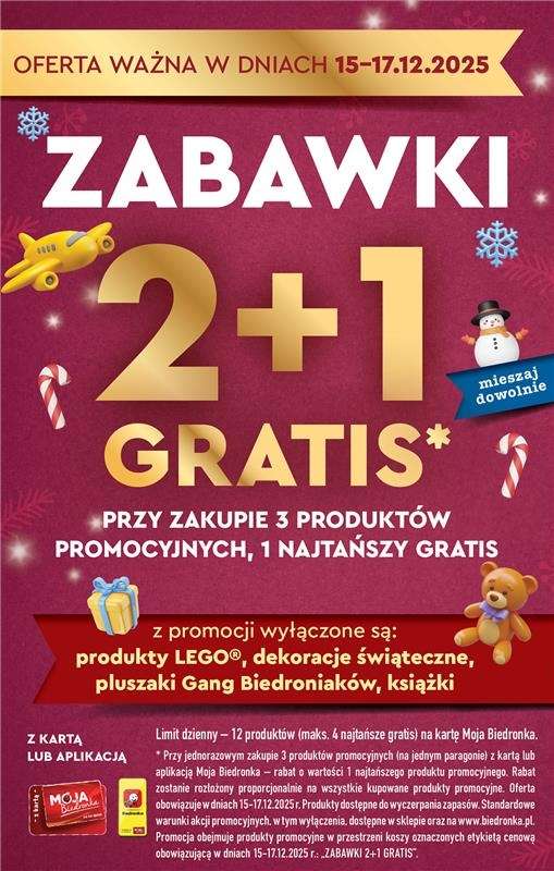 Biedronka - gazetka promocyjna Oferty od poniedziałku 15.12 do czwartku 18.12 - strona 2