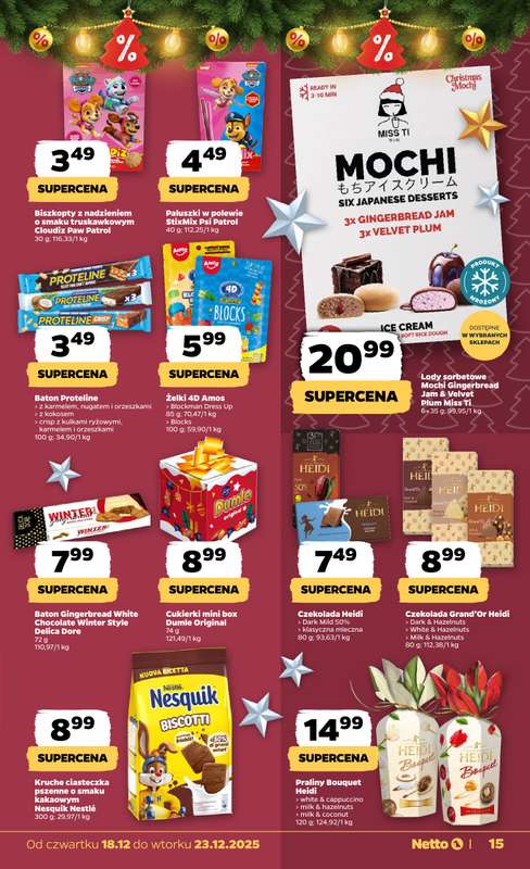 Netto - gazetka promocyjna Gazetka Spożywcza od czwartku 18.12 do wtorku 23.12 - strona 15