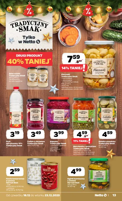 Netto - gazetka promocyjna Gazetka Spożywcza od czwartku 18.12 do wtorku 23.12 - strona 13